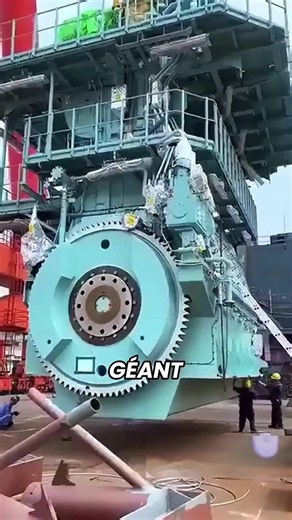 Le plus gros moteur du monde qui déplace des navires