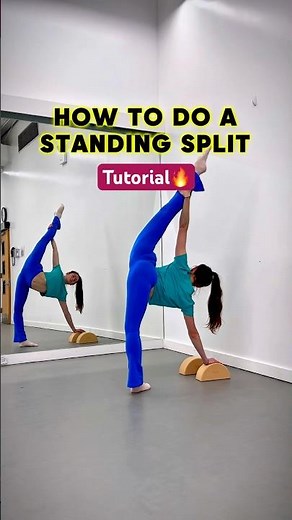 How to do a Standing Split: Easy Tutorial🔥 #flexibility #stretching #sports #splits