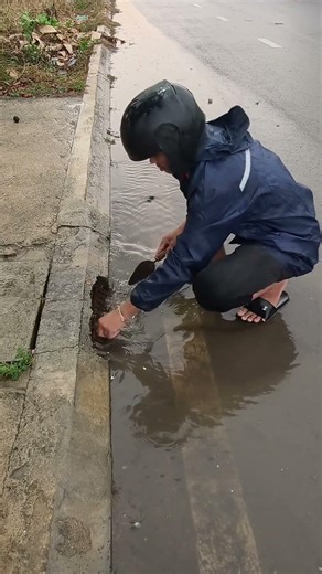 Remove Debris clog drain after heavy rainstorm #culverts #unclog #drain