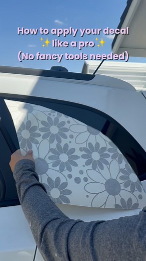 19K views · 46 reactions | No fancy tools needed to apply our decals . Let me know , would you try this method ? #cardecals #caraccessories #carstickers #decals #vinyldecals #decalsticker #vinylstickers #windowdecals | DC Prints | Facebook