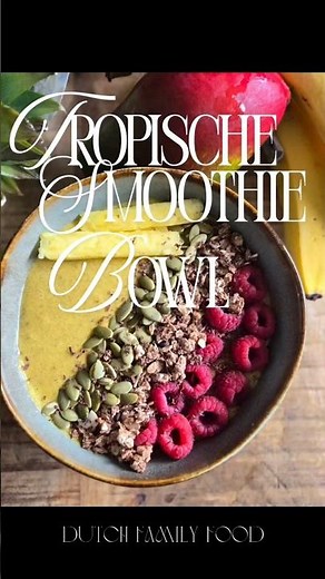 Tropische smoothiebowl #smoothiebowl #breakfast