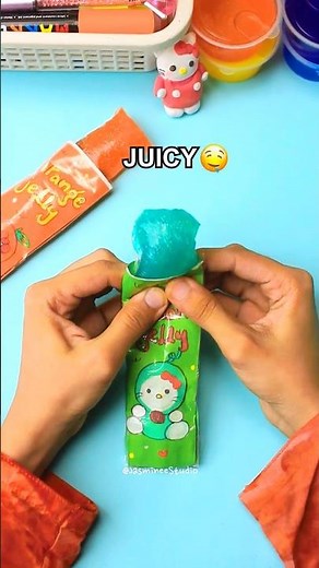 DIY Jelly Squishy Craft 🍉🍊| Recycled craft idea | Paper squishy idea
