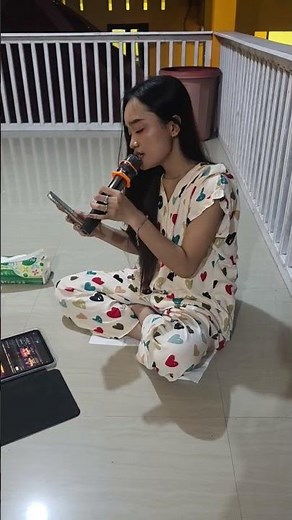 natasya~practicing singing while sitting