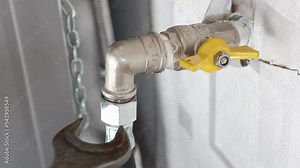 Turn off gas to stove at shutoff valve before disconnecting flexible gas line.