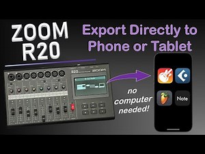ZOOM R20: Exporting your recorded music directly to a phone or tablet