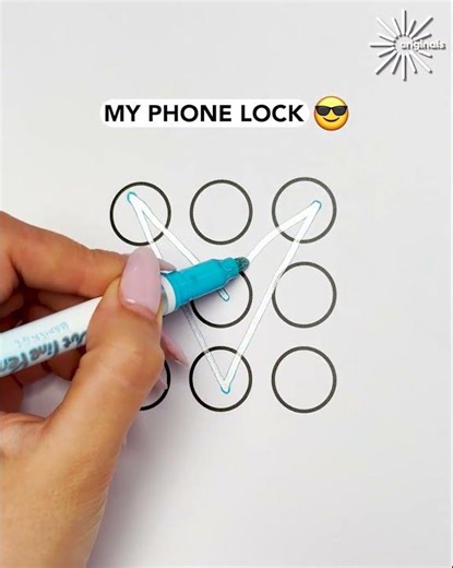 This phone lock pattern is next-level 🔐 📱