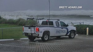 5.2K views · 18 reactions | Hurricane Michael is approaching the coastline at Panama City Beach on Wednesday morning. Outer bands are producing large swells and gusty winds. https://bit.ly/2Nz1XA4 Video courtesy: Brett Adair & Live Storms Media | KATV Channel 7 | Facebook