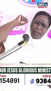 உங்க சிந்தை எப்படியிருக்குனு ஆண்டவர் பார்த்துக்கொண்டு இருக்காரு! | Jebakumari David #joytv #shorts