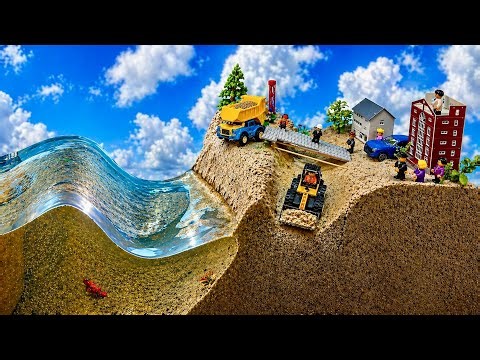 Flood Hits Town Model- LEGO Dam Breach Experiment