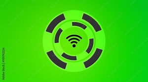 animated business project management circle technology communication internet network connection