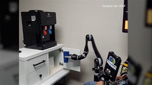 RAW VIDEO: Scientists Create Robotic Arm That Can Be Moved Using Your Imagination 1/2