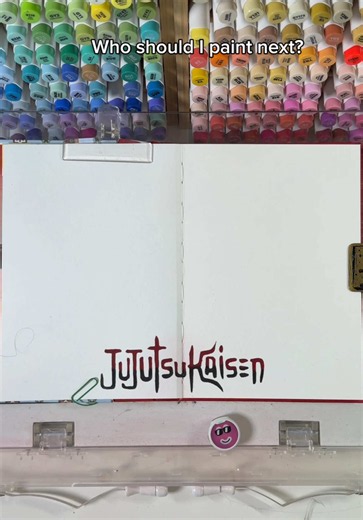 Jujutsu Kaisen ASMR Painting: Acrylic Marker Sketchbook Art