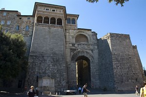 Arco Etrusco o d'Augusto (Etruscan Arch) in Perugia, Italy