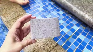 6 Pcs Pools Pumice Stone, 3.94 x 2.95 x 1.57 Inch Grey Swimming Pools Pumice Stone for Cleaning Remover for Pool Spa Tile Grout & Concrete Cleaning