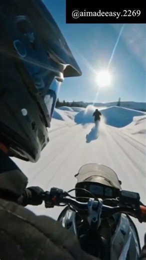 POV: Insane Snowmobile Race at 100MPH on Ice ❄️🔥#shorts #short #viral #fyp #ytshorts