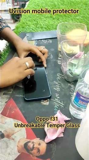 oppo f31 unbreakable Temper Glass uvision mobile protector only chennai call:9176666374