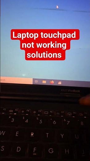 laptop touchpad not working solutions || asus vivobook laptop mouse cursor not working fix #viral