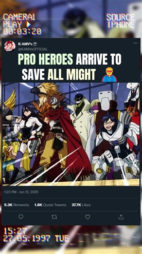 PRO HEROES ARRIVE TO SAVE ALL MIGHT 🦸 ♂️ | #anime #animeedit #myheroacademia