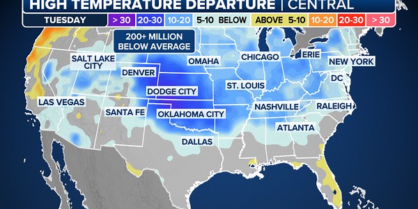 First taste of fall: Cold front brings season’s coolest air to northern US