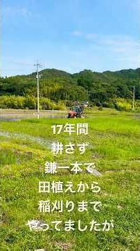 不耕起田んぼを17年ぶりに耕す#自然農#自給自足#自然農18年目