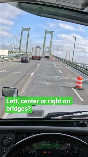 POV Truck Driving Over a Suspension Bridge | Highway Flow USA #shorts