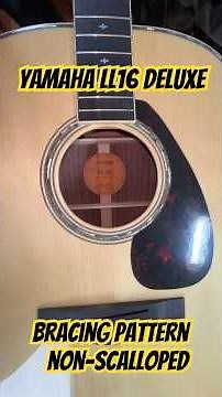 NON SCALLOPED BRACES- Yamaha LL16D Deluxe Model ‪@YamahaGuitarsOfficial‬