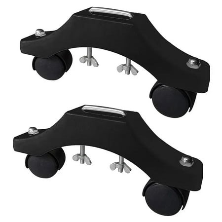 Elodie 2 Pieces Infrared Heater Stand with Wheels Movable Support Easily Install Length Black - Walmart.ca