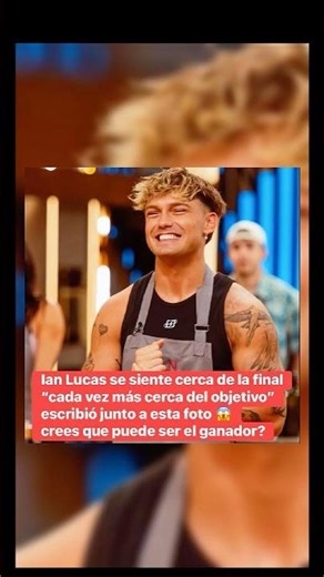 Ian Lucas feels increasingly close to his goal: to be the winner of Masterchef Celebrity Argentina.