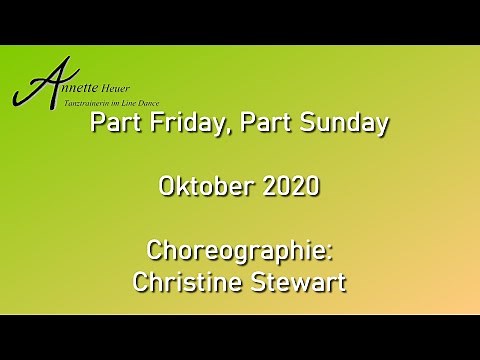 Part Friday, Part Sunday - Line Dance (Demo und Anleitung)