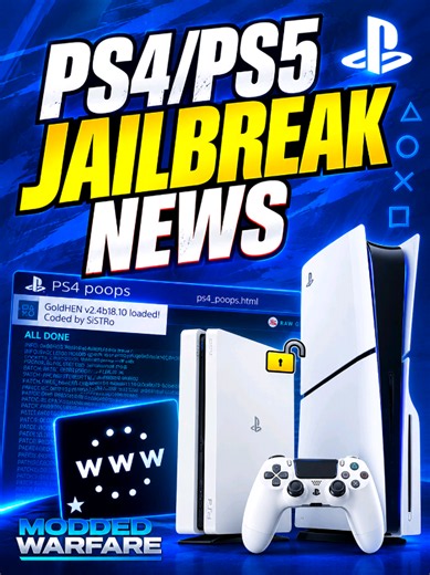 📹 PS4/PS5 Jailbreak News: PS5 Jailbreak Autoloader, PS4 13.0 WebKit JB, HEN projects, emulators & More → 👤 MODDED WARFARE @MODDEDWARFARE ✓ → 👥 562,000 ⏱ 13:00 👁 117,157 | 👍 2,145 | 💬 377 🏷 Gaming 📅 2026-08-29 #modded #PlayStation #ps5jailbreak #jailbreak #physicalgame
