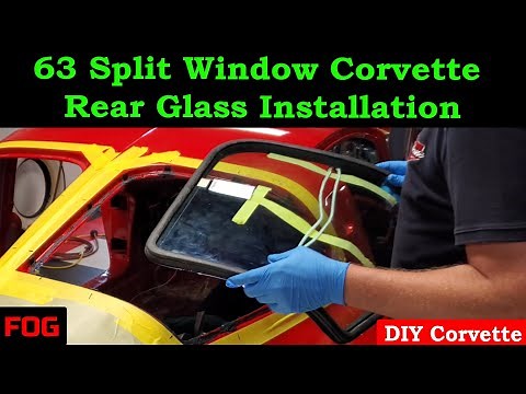 1963 Split Window Corvette Rear Glass & Trim Clip Installation