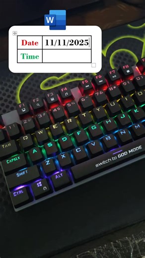 Word программ дээр огноо, цагийг гараас оруулах арга. | Компьютерын инженер Баасанжаргал