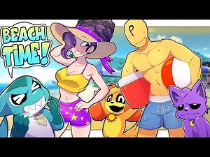Lily Lovebraid's X The Player & DogDay's Beach Time Date┃Poppy Playtime Chapter 5┃Comic Dub