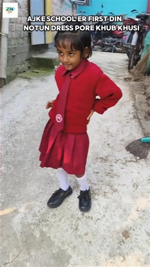 Najma’s First Day at School 🏫 | New School Dress Happiness ❤️