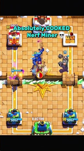 Buff Miner 😭❤️‍🩹🥀 #shorts #clashroyale