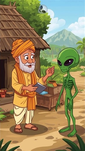 👽 ALIEN PART 4 👽 alien gaon ke panchayat me
