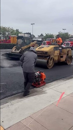 Grind & Overlay Transformation | From Rough to Smooth in Minutes! #asphaltpaving