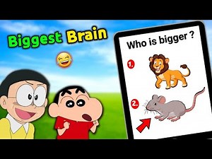 Shinchan And Nobita Playing Brain Games 😱 || 😂 Funny Game