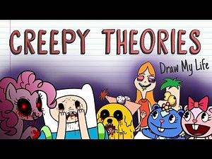 TOP BEST CARTOON CREEPY THEORIES | Draw My Life