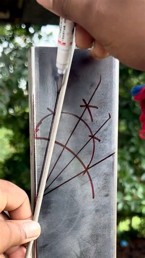 Genius String Trick for Precision Marking! 🤯📐 #shorts #tricks #metalworking