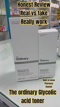 The ordinary Glycolic acid 7% toner honest review real vs fake and how to use #shortsfeed #shorts