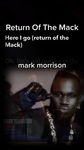 Return of the Mack Lyrics - Mark Morrison 1997 Music Video