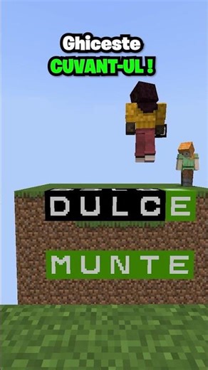 GHICESTE CUVANT-UL! #minecraft #subscribe #like #shorts #shortsfeed