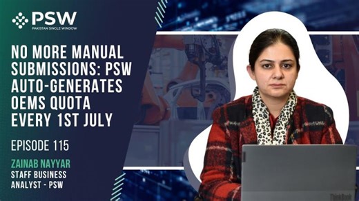 OEMs Get 25% Quota via PSW Platform | Pakistan Single Window (PSW) posted on the topic | LinkedIn