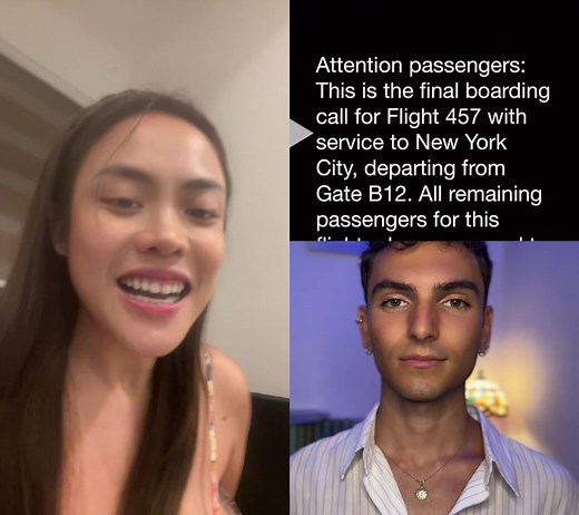 English Duet Conversation at Gate B12 | Boarding Call Announcement