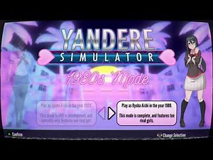 1980’s MODE TUTORIAL + FIRST WEEK || Yandere Simulator 1989’s Mode