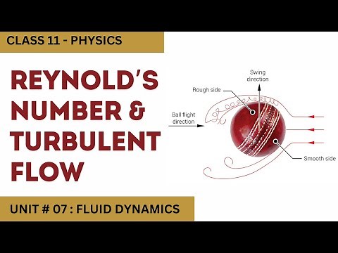 Reynolds Number and Turbulent Flow| Unit 7 Fluid Dynamics| Class 11 Physics