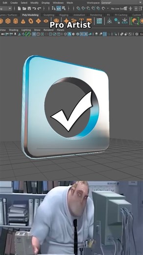 Parveen Singh on Instagram: "Noob vs Pro Artist 3D: How to make a perfect round shape in maya #mayatutorial #3dtips #3dmodeling #cgartist #hardsurfacemodeling #mayatips #3dart #reels #short #mayaartist #learn3d #3dartist #maya3d #3ddesign #3dmodelingcommunity"
