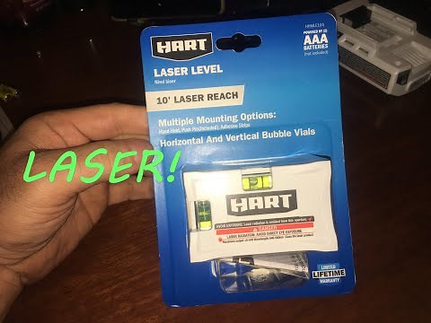 Walmart Hart Laser Level 10' Reach Bubble Vials test HHMLE104