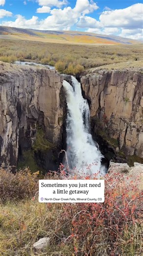 Creede Repertory Theatre on Instagram: "One of the most incredible waterfalls ever is located just outside Creede. My oh my do we love the sounds of North Clear Creek Falls. #coloradoarts #creedecolorado #creede #waterfall #theatreat9000ft #naturerules #love #soundon"